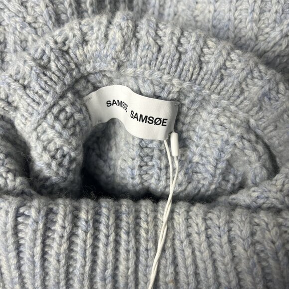 SAMSOE SAMSOE Women Kei turtleneck 11250 Color Gray Dawn Size Medium - Picture 9 of 14
